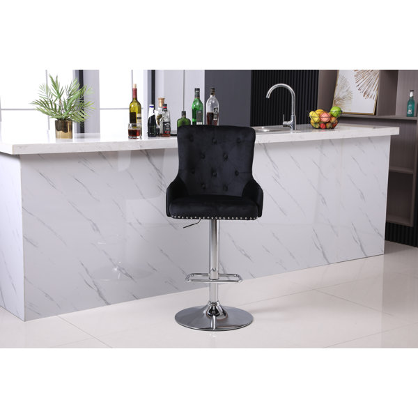 Everly Quinn Travara Swivel Counter & Extra Tall Stool & Reviews Wayfair